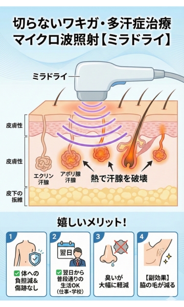 マイクロ波による治療（ミラドライなど）