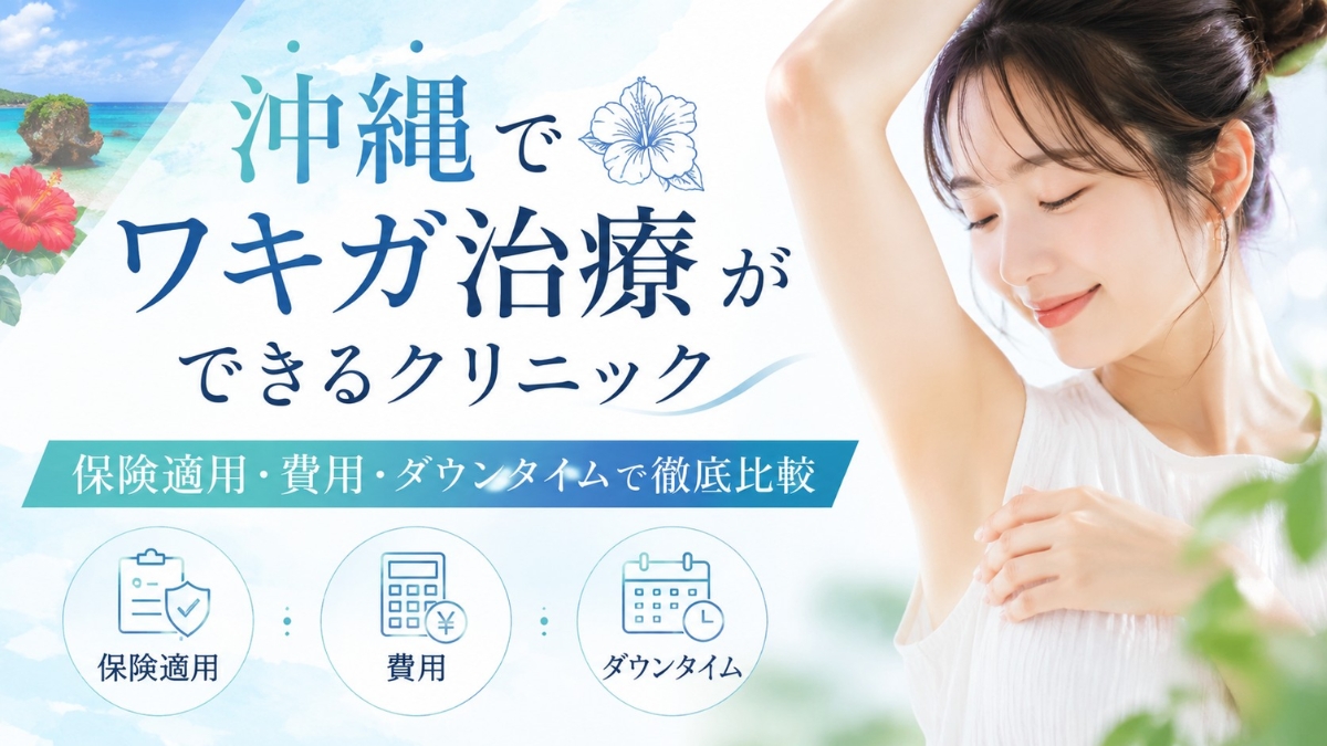 沖縄でワキガ治療ができるクリニック13選!保険適用・費用・ダウンタイムで徹底比較