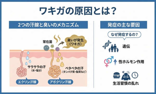 ワキガの原因とは