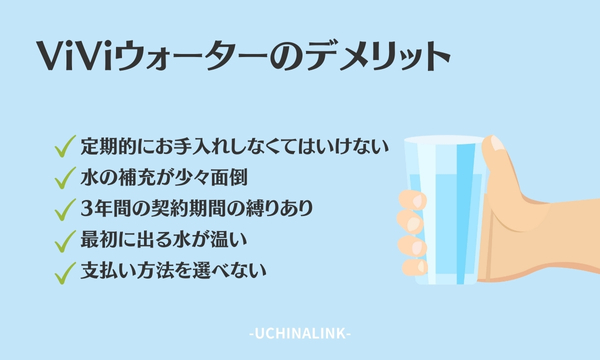ViViウォーターのデメリット