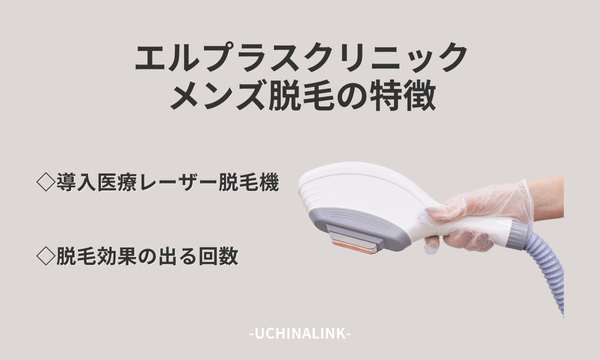 エルプラスクリニックのメンズ脱毛の特徴