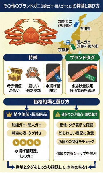その他のブランドガニ（加能ガニ・間人ガニなど）