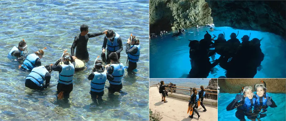 青の洞窟シュノーケリング