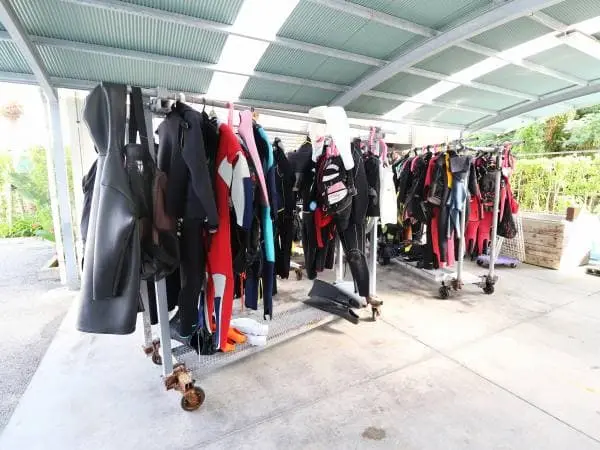 ドライスペースで器材を乾燥