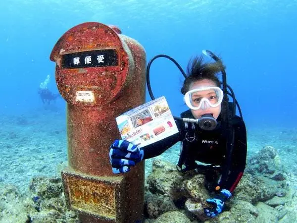 水中ポストをチェック