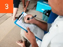 免責同意書の記入