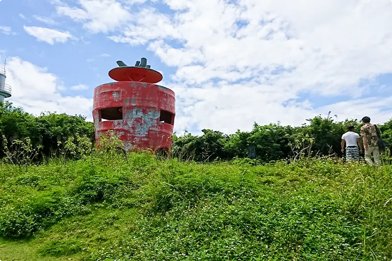 島一番の高台にあるニンジン展望台