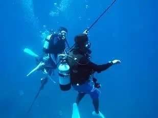 雄大な石垣の海へエントリー!