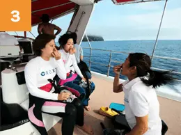 【出港・注意事項説明】