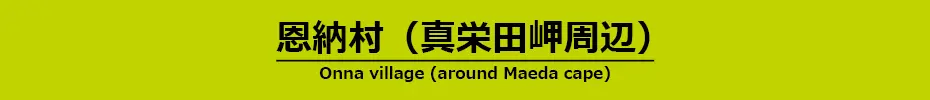 恩納村(真栄田岬周辺)