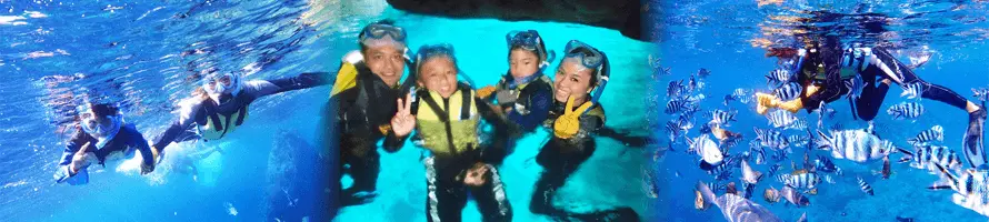 本島中部 沖縄『青の洞窟』