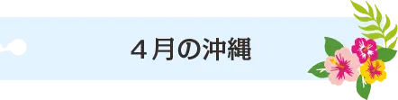4月の沖縄