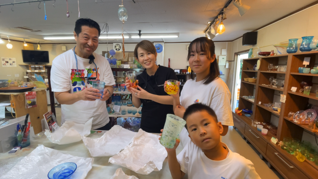 琉球ガラスてぃだ工房体験