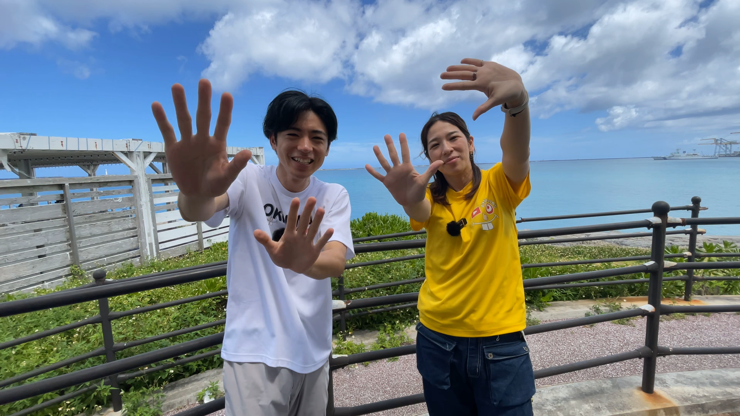 おきなわちゃんねる動画のエンディングカット。チャンネル登録と高評価の案内イメージ