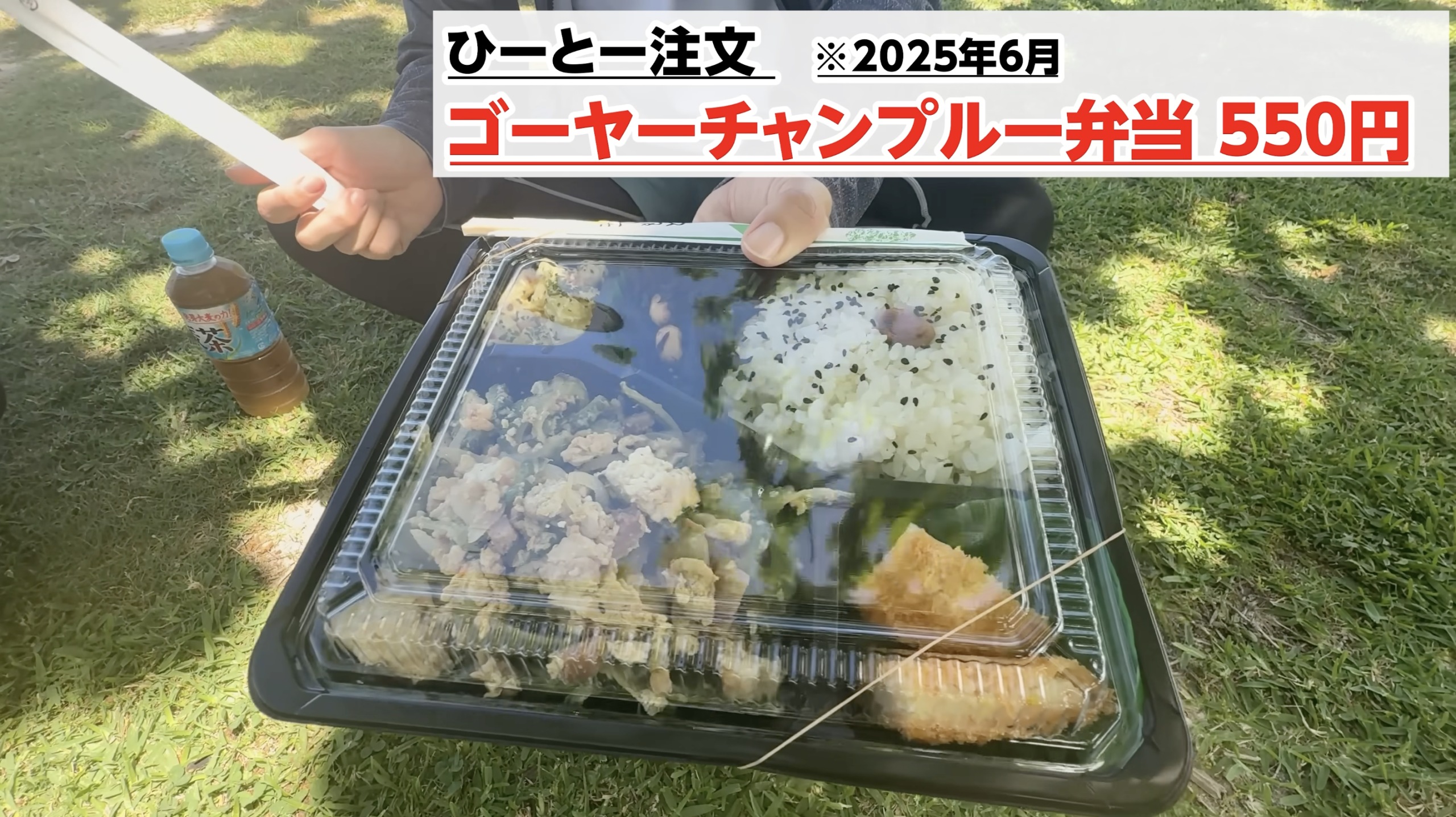 レアメニューのゴーヤーチャンプルー弁当