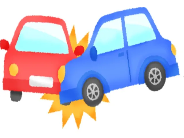 車の衝突イラスト