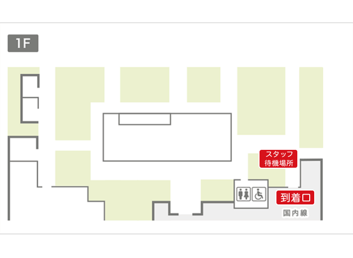 下地島空港送迎バス乗り場案内図