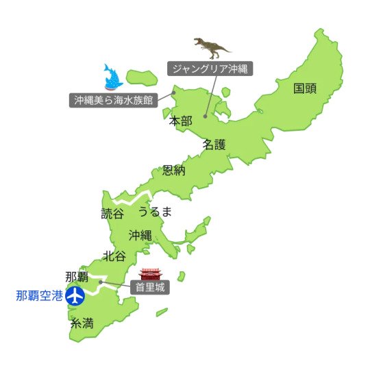 沖縄本島マップ